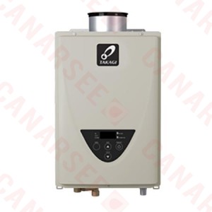 Takagi TK-510C-NI Indoor Tankless Water Heater w/ Concentric Vent, Natural/Propane Gas Convertible, 199KBTU