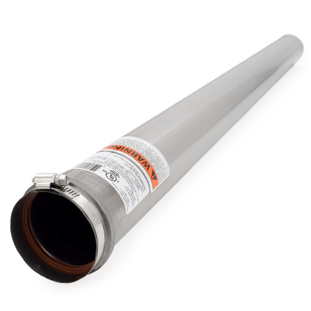 ZVent 2SVEPWCF0304, 3" x 4ft Single Wall Pipe