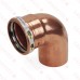 4" Press Close Turn Copper 90° Street Elbow, Made in the USA