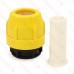 1" Compression Cap for SDR-11 Yellow PE Gas Pipe