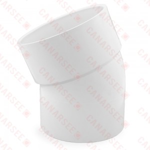 8" PVC DWV 22.5° Street Elbow