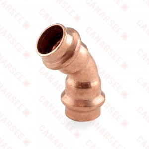 1/2" Press Copper 45° Elbow, Made in the USA