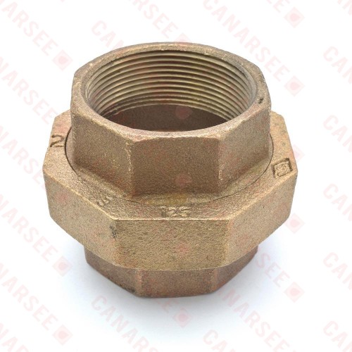 2" FPT Brass Union, Lead-Free