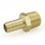 1/2” Hose Barb x 1/2” Male Threaded Brass Adapter