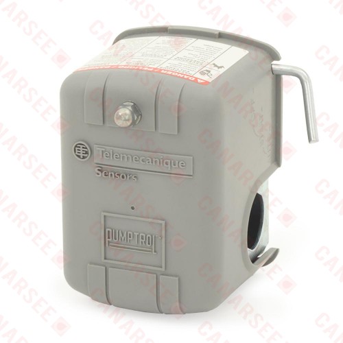 Water Pump Pressure Switch w/ Manual Cut-Out Lever, 40-60 psi, 1/4" FPT, Standard Duty..