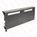2ft Cast Iron Baseboard Radiator (Left Section), Floor Standing, 10" H x 2-1/2" D x 24" W..