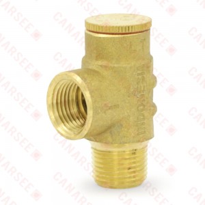 1/2" MPT, Pressure Relief Valve 75 psi (Lead-Free)..