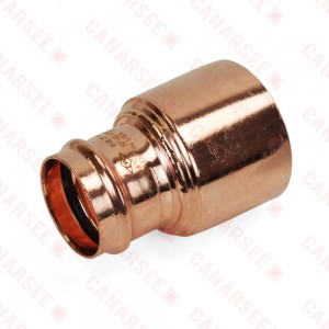 4" FTG x 2-1/2" Press Copper Reducer, Made in the USA