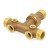 1" MPT x 4-1/2" Union Brass Short Well Tank Tee (Lead-Free)
