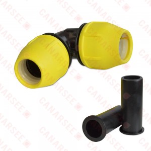 1-1/2" IPS 90° Compression Elbow for SDR-11 Yellow PE Gas Pipe