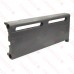 2ft Cast Iron Baseboard Radiator (Right Section), Floor Standing, 10" H x 2-1/2" D x 24" W..