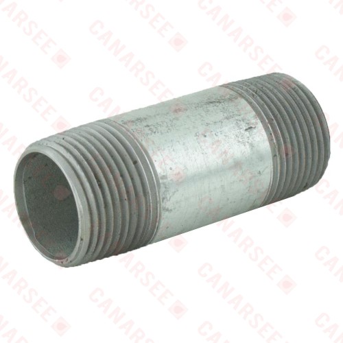 3/4” x 2-1/2” Galvanized Steel Pipe Nipple