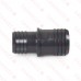 1-1/2" x 1-1/4" Barbed Insert PVC Reducing Coupling, Sch 40, Gray