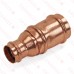 2" x 1-1/4" Press Copper Reducing Coupling, Made in the USA