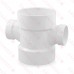 4" x 2" PVC DWV Double Sanitary Tee