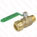 3/4" Push To Connect x 3/4" MPT Brass Ball Valve, Lead-Free