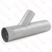 6" x 4" Galvanized Reducing Flue Wye, 24" Length, 24 GA..