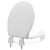 Bemis 3L2050T (White) 3" Lift Medic-Aid Plastic Round Toilet Seat w/ DuraGuard, Heavy-Duty