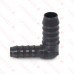 3/4" x 1/2" Barbed Insert 90° Reducing PVC Elbow, Sch 40, Gray