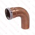 3" Press Long Turn Copper 90° Street Elbow, Made in the USA