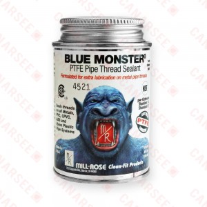 Blue Monster Industrial Grade PTFE Thread Sealant, 4 oz (1/4 pint)