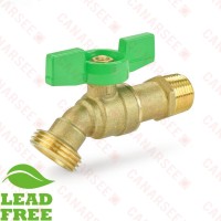 3/4” MPT Hose Bibb Ball Valve (1/4-Turn), Lead-Free