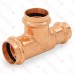 1" x 3/4" x 1" Press Copper Tee, Imported