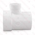 4" x 4" x 2" PVC DWV Sanitary Street Tee (Spigot x Socket x Socket)