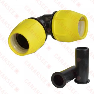 2" IPS 90° Compression Elbow for SDR-11 Yellow PE Gas Pipe