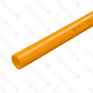 1" x 20ft Straight Length (Stick) PowerPEX Oxygen Barrier PEX-B Pipe, Orange (Expandable, F1960 compliant)