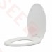 Bemis 1900SS Commerical Plastic Elongated Toilet Seat w/ Self-Sustaining Stainless Steel Hinges, Heavy-Duty