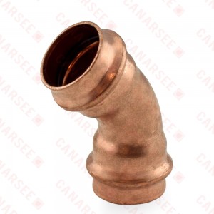 1" Press Copper 45° Elbow