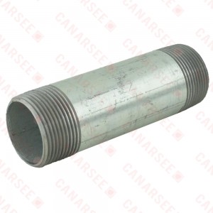 1-1/4” x 5” Galvanized Steel Pipe Nipple