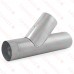 6" Galvanized Flue Wye, 24" Length, 24 GA..