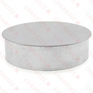 8" Galvanized Clean-Out Cap, 24 GA..