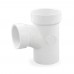 2" x 2" x 1-1/2" PVC DWV Sanitary Street Tee (Spigot x Socket x Socket)