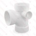 4" PVC DWV Sanitary Tee w/ 2" Right Side Inlet