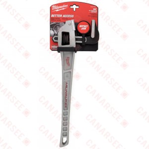 18" Aluminum Offset Hex Pipe Wrench, 2-1/2" Jaw Capacity