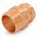 1-1/4" Copper Press x 1-1/2" Male Threaded Adapter, Imported