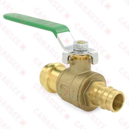 3/4" PEX Expansion x Press Brass Ball Valve, Full Port (Lead-Free)....