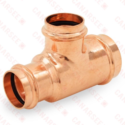 2" x 1-1/2" x 1-1/2" Press Copper Tee, Imported