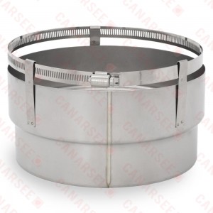 7" Stainless Steel Stove/Insert Appliance Adapter for Chimney Liner