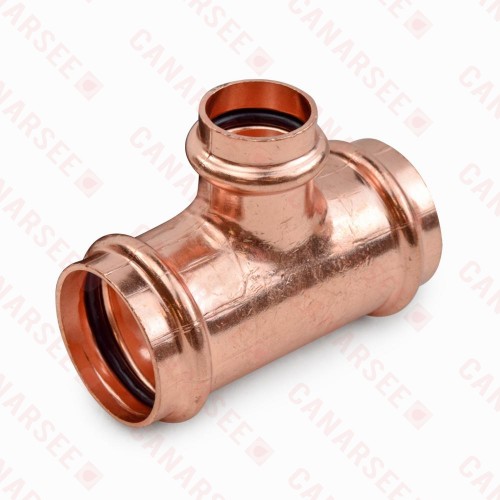 1-1/4" x 1-1/4" x 3/4" Press Copper Tee, Imported