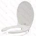 Bemis 7750TDG (White) Hospitality Plastic Round Toilet Seat w/ DuraGuard, Heavy-Duty
