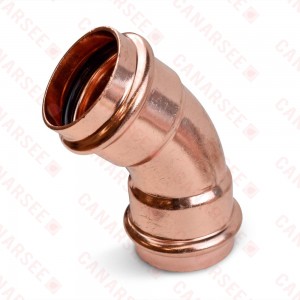 1-1/2" Press Copper 45° Elbow, Imported
