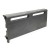 2ft Cast Iron Baseboard Radiator (Left Section), Floor Standing, 10" H x 2-1/2" D x 24" W..