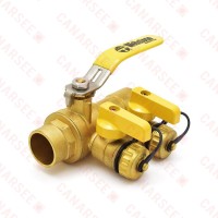 1” Sweat (Solder) Purge & Fill Ball Valve w/ Hose Drains