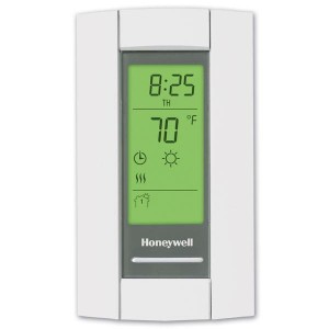 Honeywell TL8230A1003 TL8230 Series 7-Day Programmable Heat Only Thermostat, Settable 40 F to 86 F