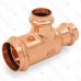 1-1/4" x 3/4" x 3/4" Press Copper Tee, Imported