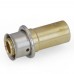 1/2" PEX Press x 1/2" Copper Fitting Adapter, Lead-Free Bronze